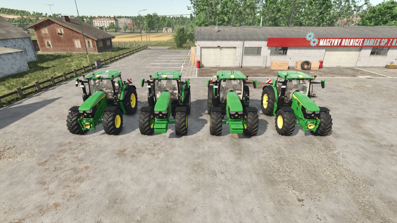 John Deere 6R, средняя рама