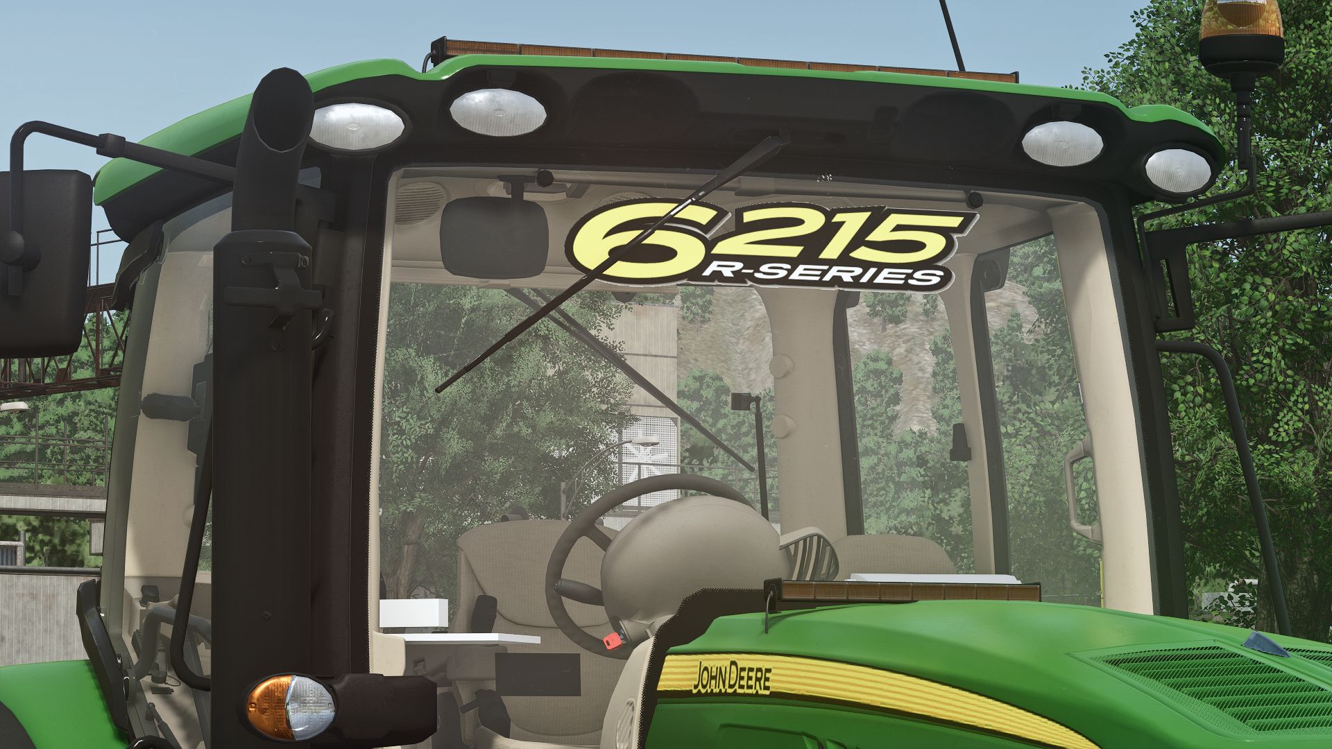 John Deere 6R215 Fensteraufkleber-Set (Prefab)