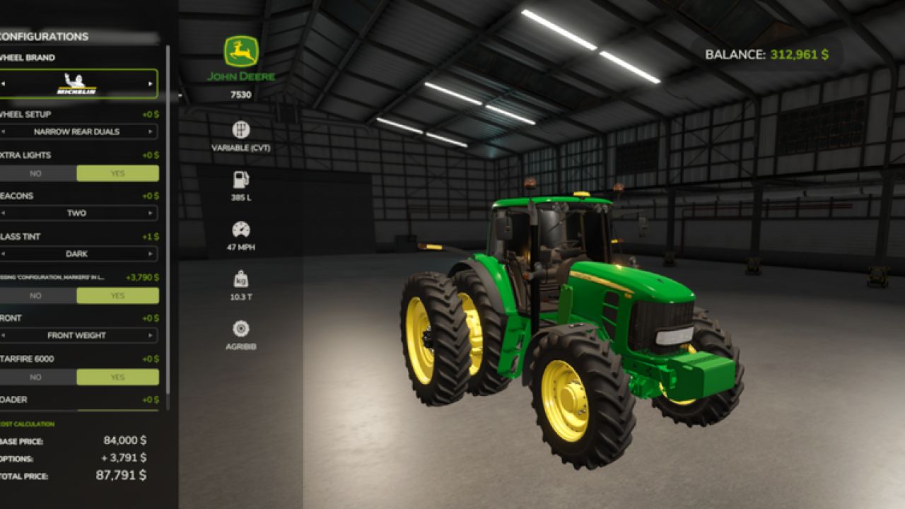 John Deere 7530
