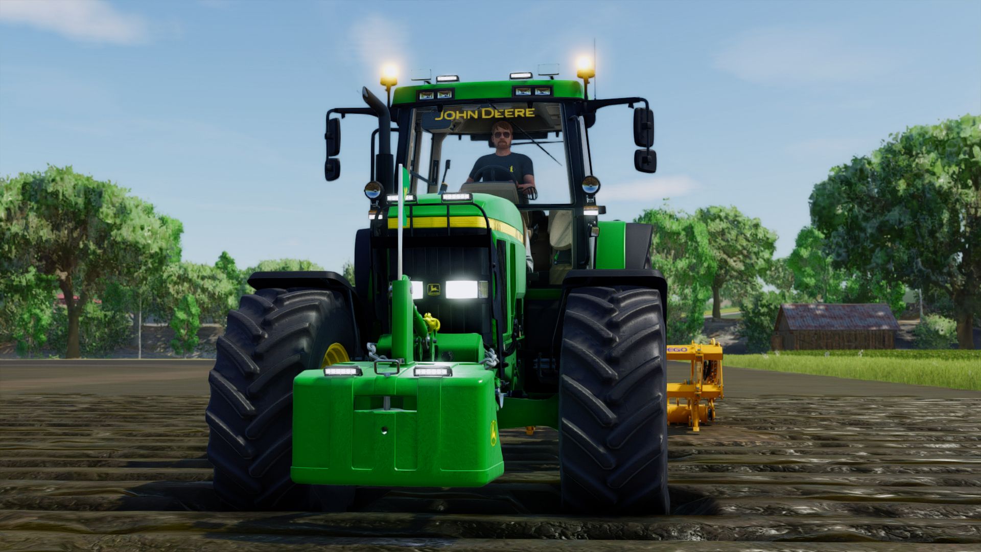 John Deere 7810 + 1800kg weight