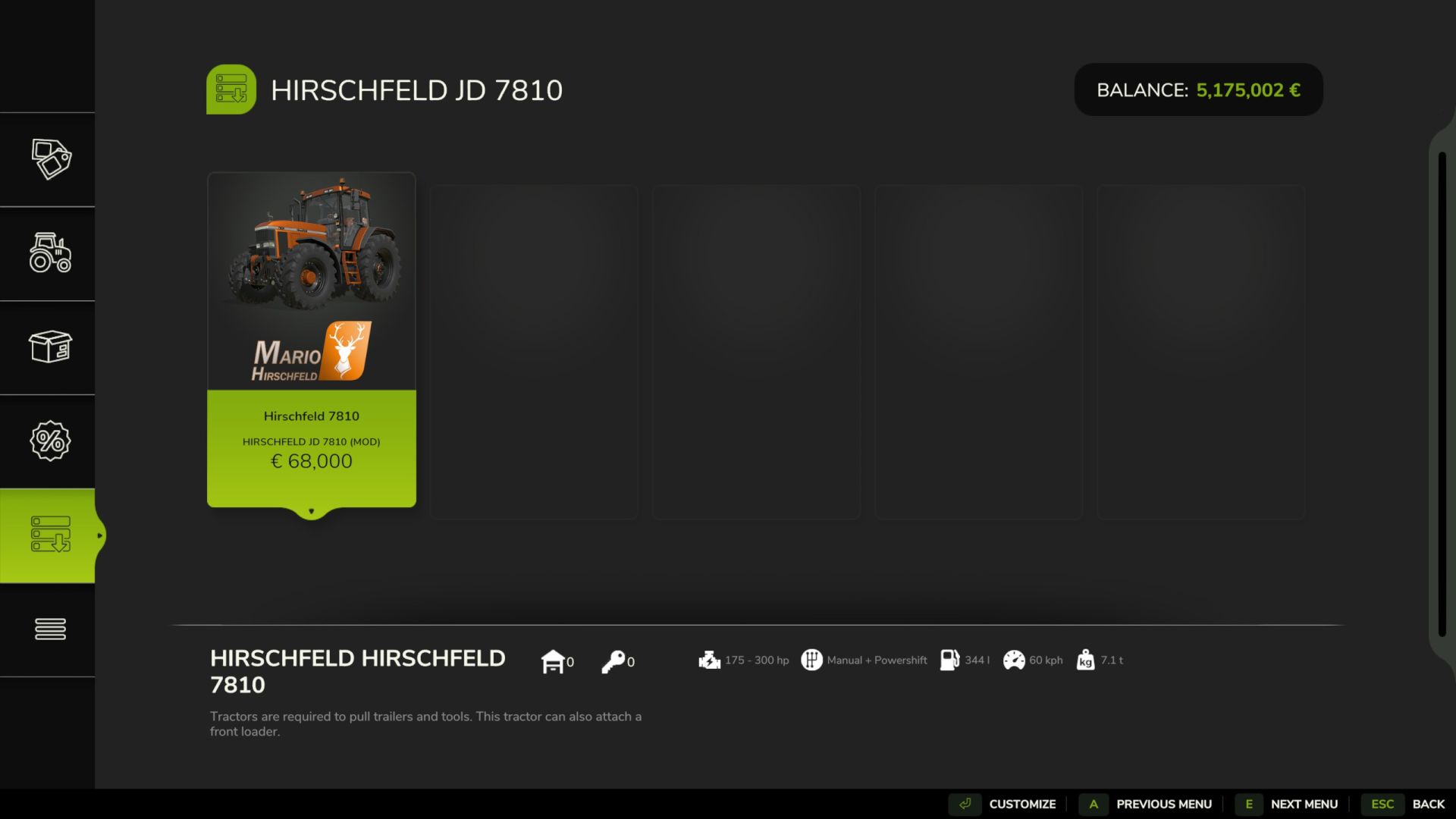 John Deere 7810 – стильный молодой мотоцикл для вашей фермы