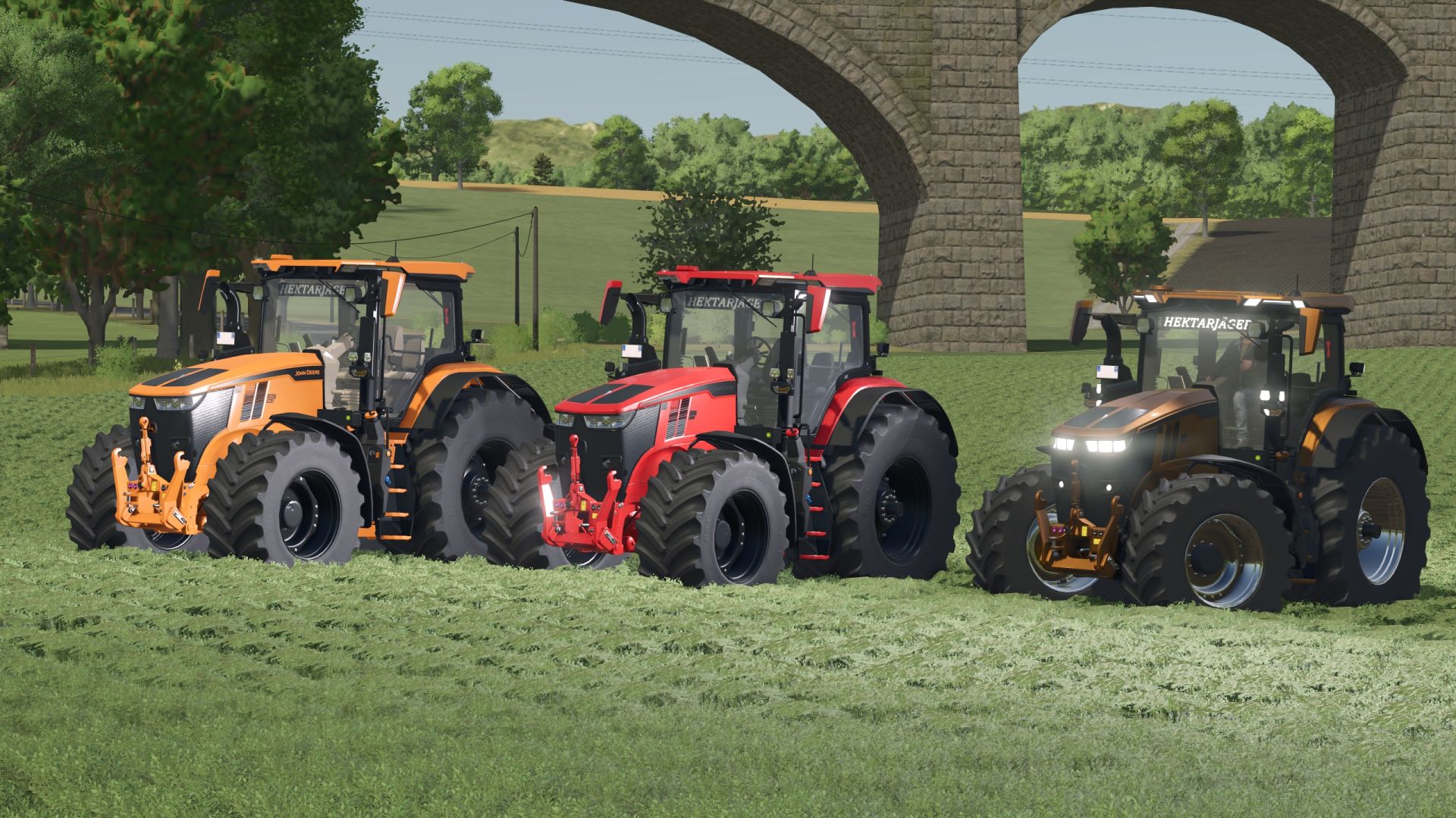 John Deere 7R (Multicolore + caricatore frontale)