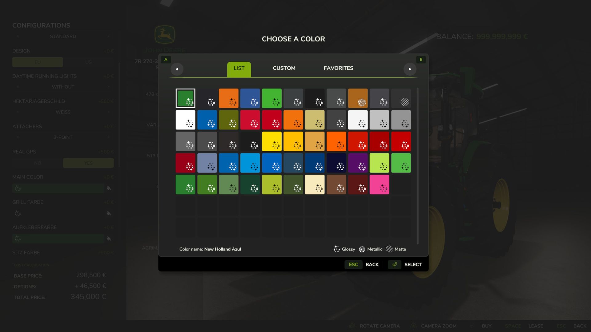 John Deere 7R (Multicolore + caricatore frontale)