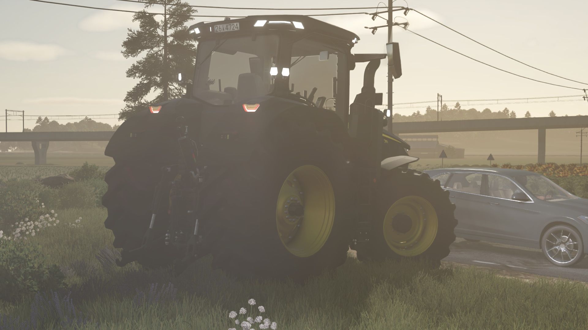 John Deere série 7R noir