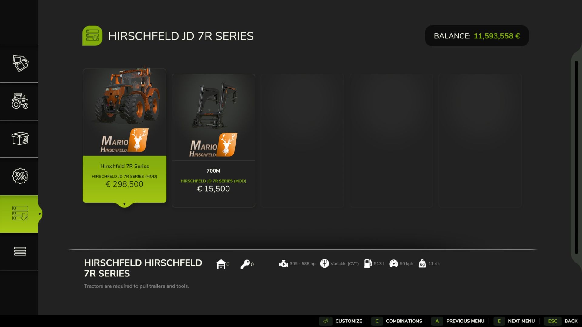 Serie John Deere 7R: realismo y pasajero incluido