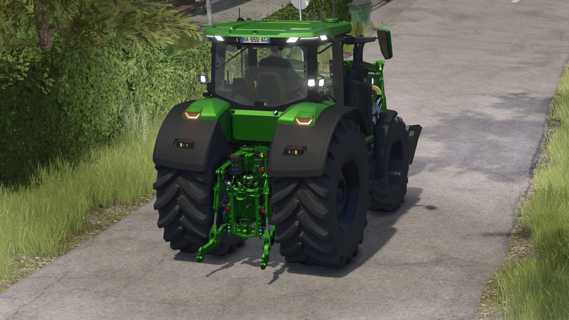 John Deere 7R with front loader