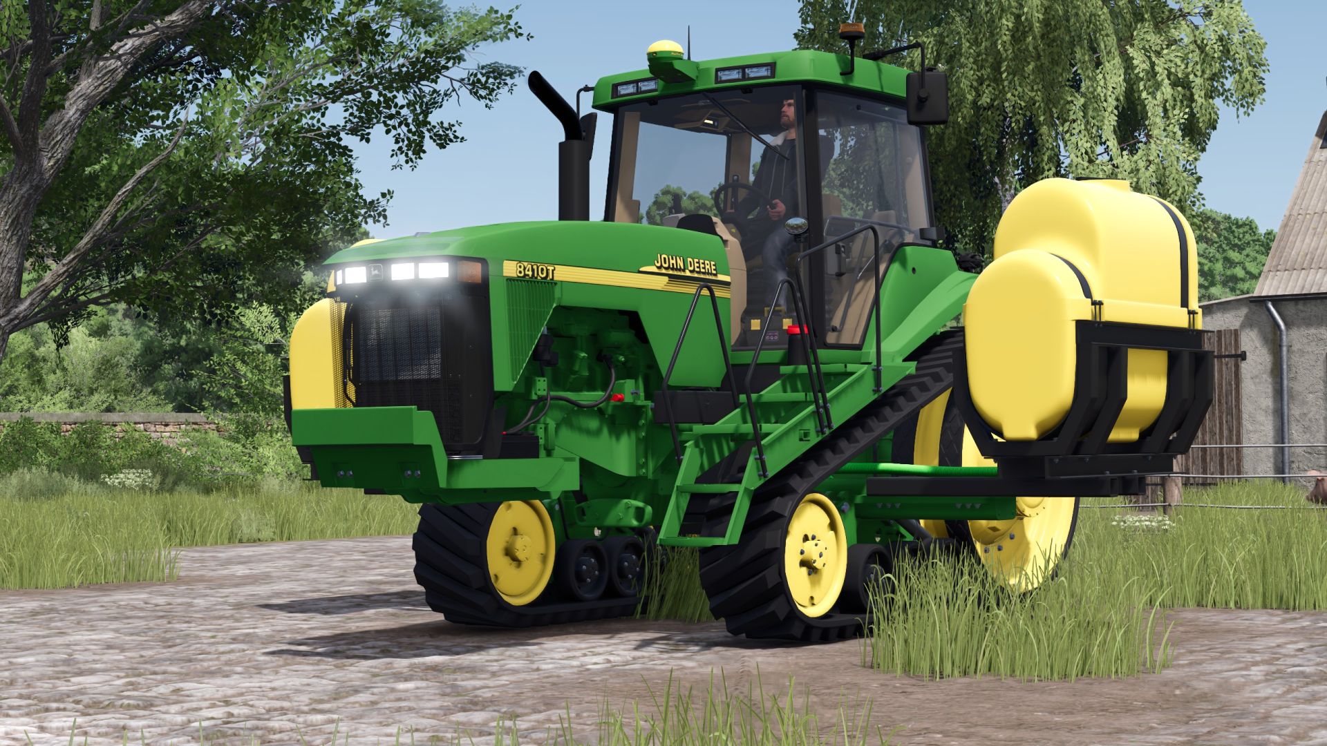 John Deere 8410T + Saddle Tanks