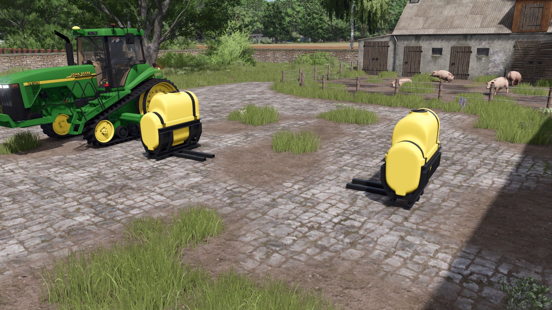 John Deere 8410T + Saddle Tanks