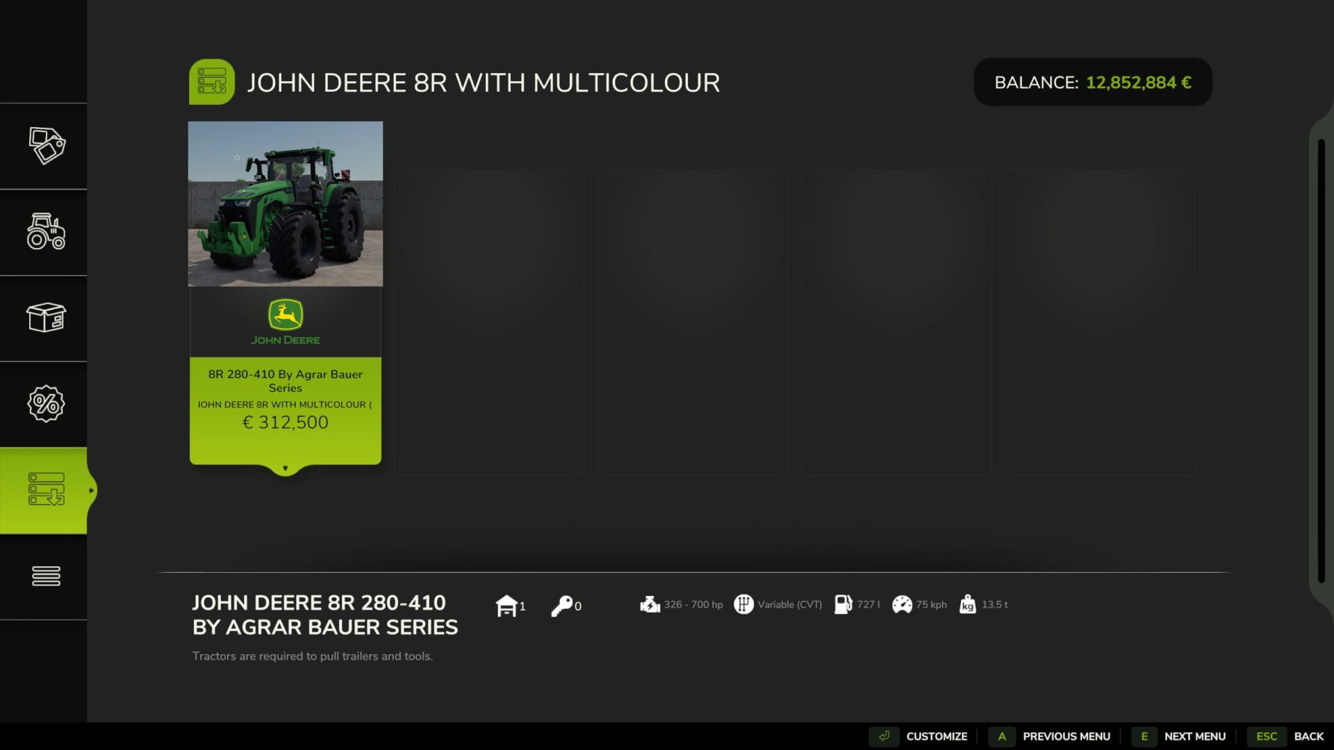 John Deere 8R Edit