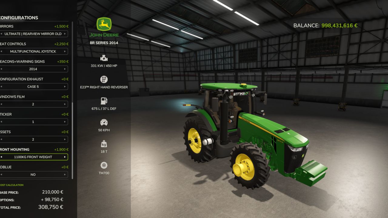John Deere 8R Series 2014