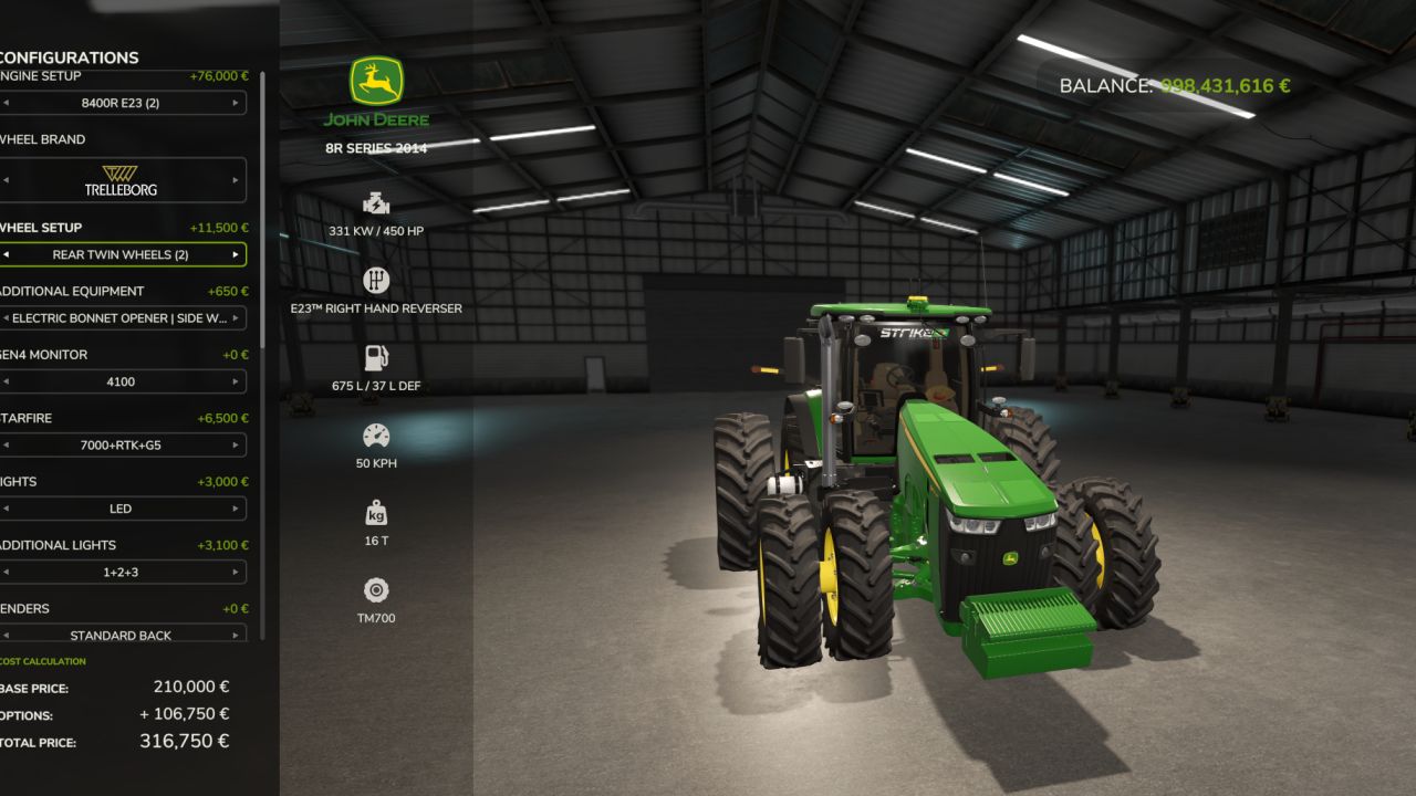 John Deere 8R Series 2014