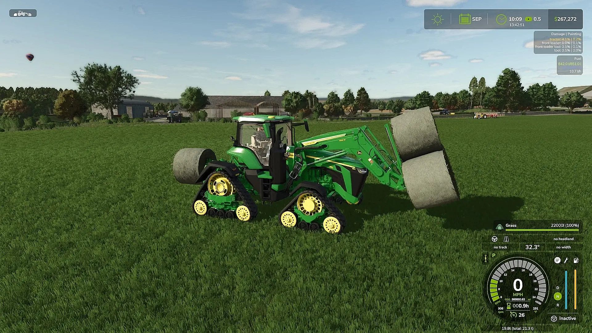 Ön yükleyici ile John Deere 8R/RX