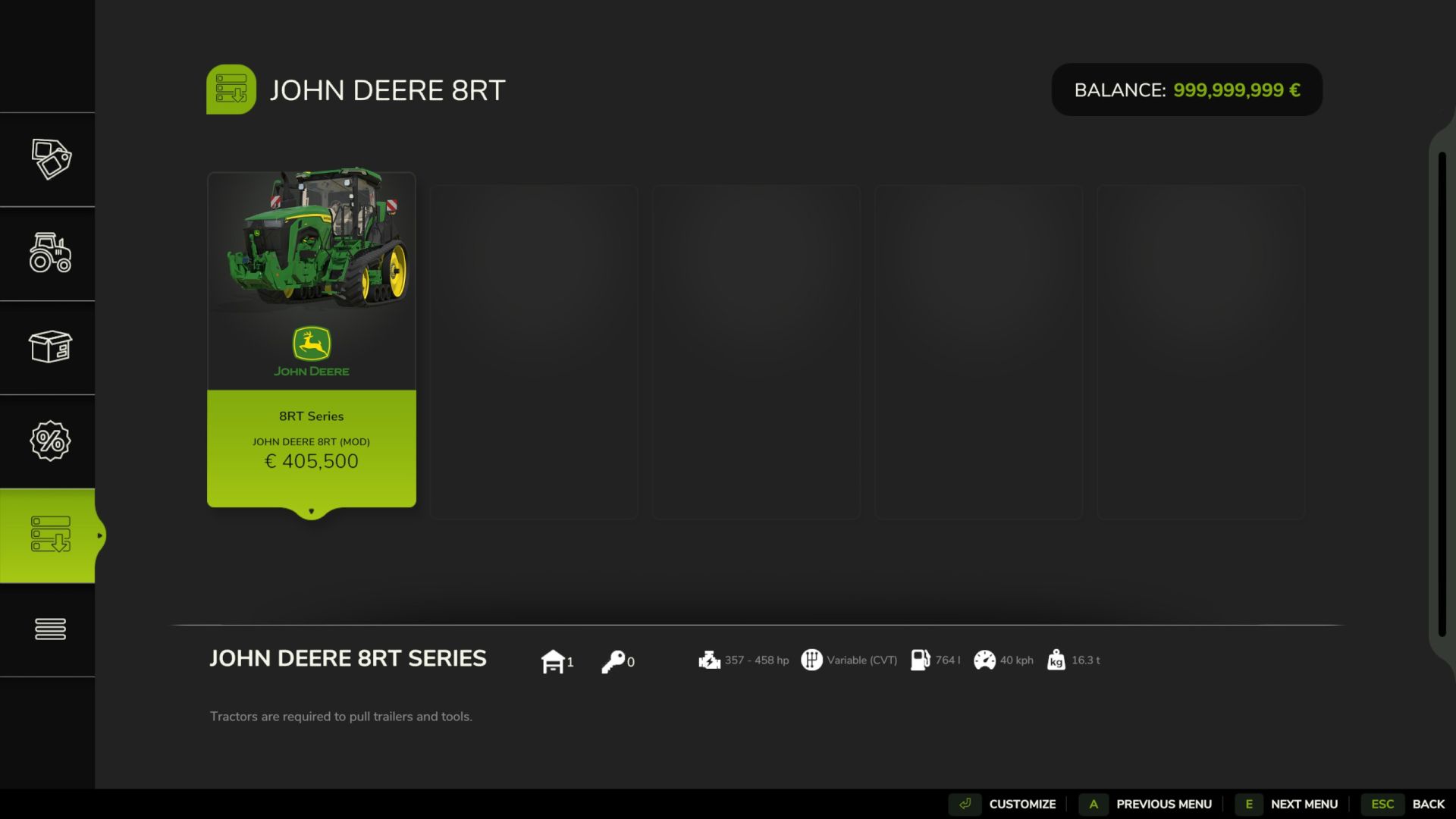 John Deere 8RT EU