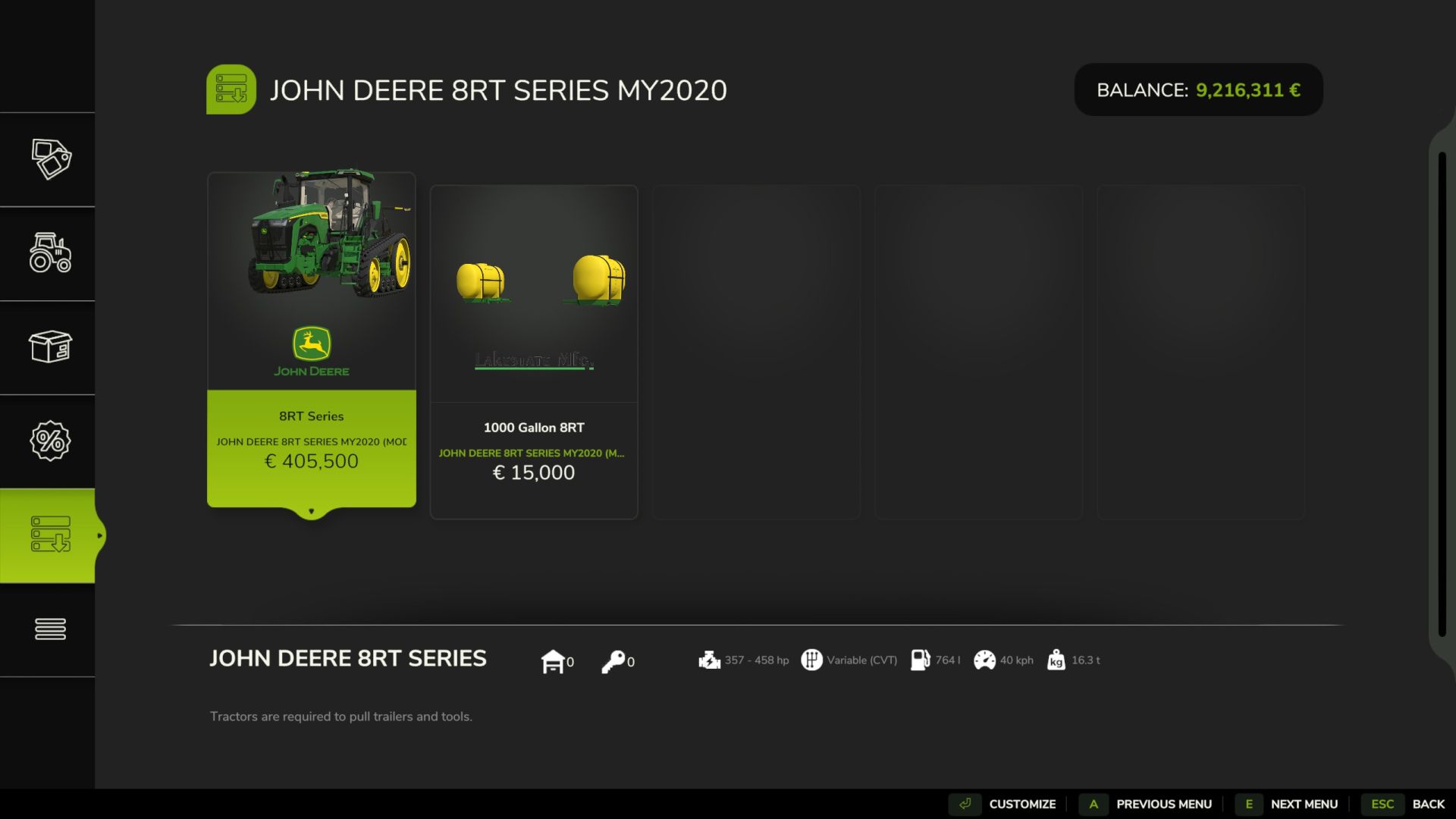 John Deere 8RT MY2020