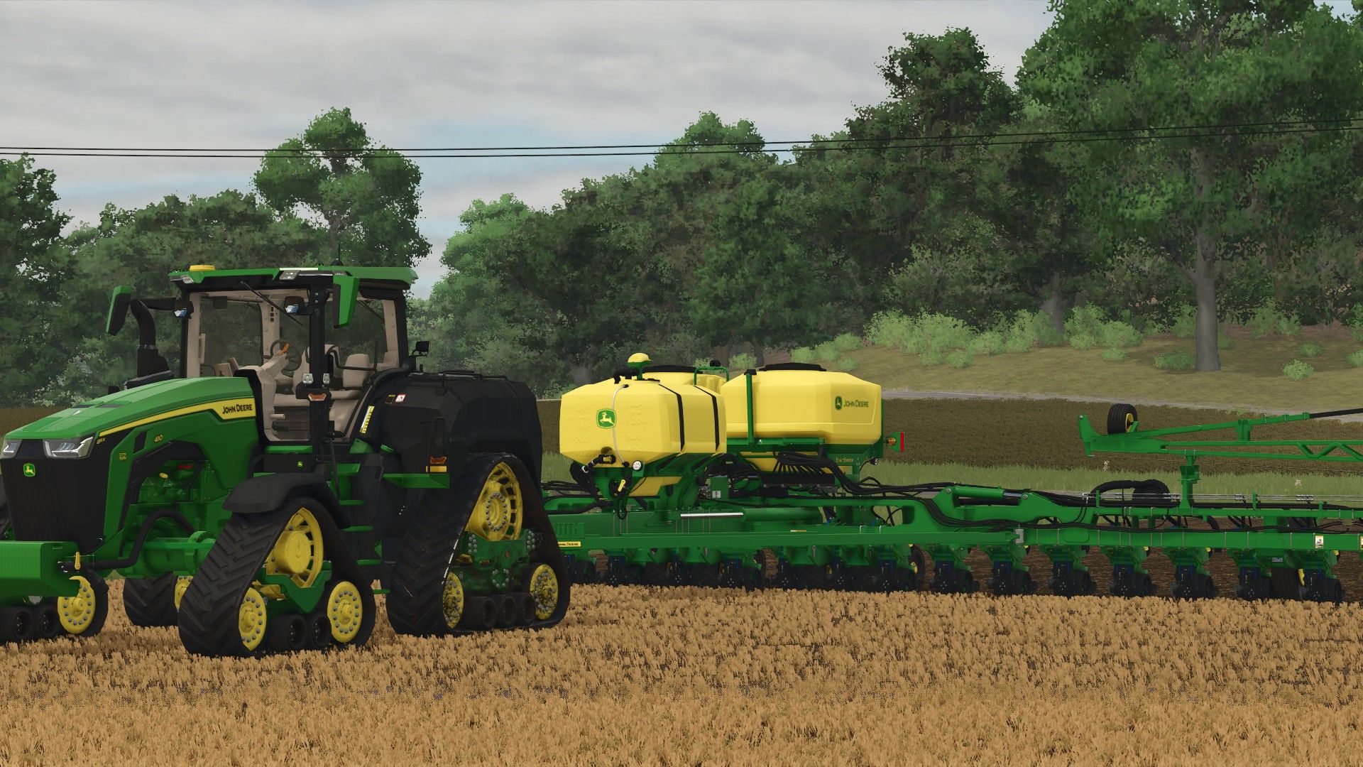 John Deere 8RX mit ExactRate-Tanks