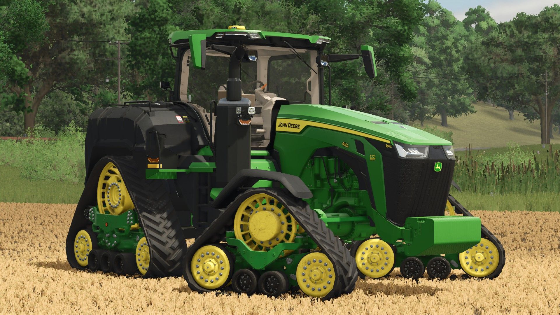 John Deere 8RX mit ExactRate-Tanks