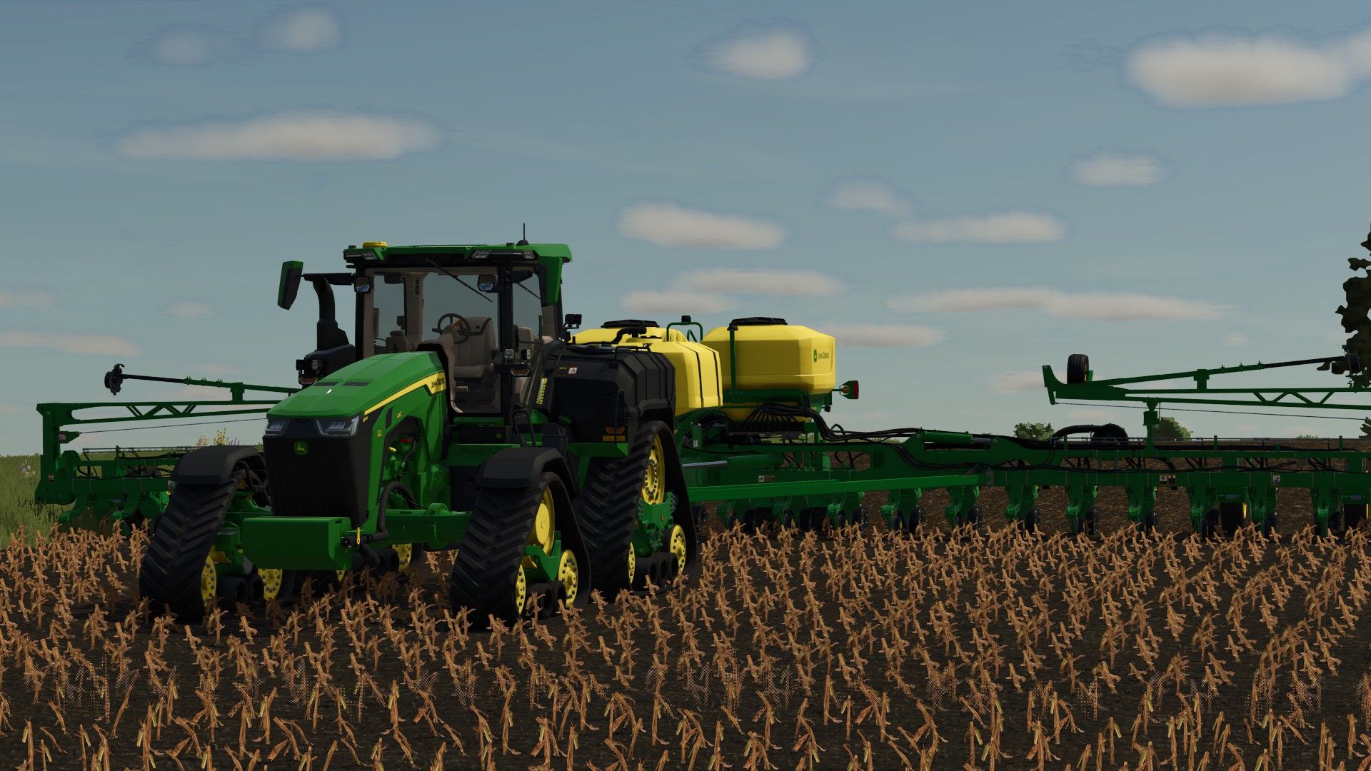 John Deere 8RX mit ExactRate-Tanks