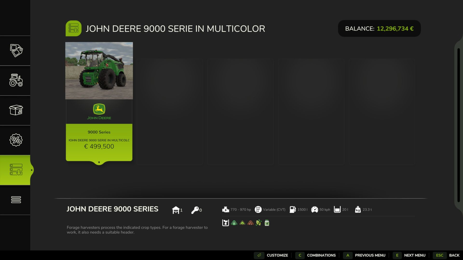 John Deere 9000 Serie Edit