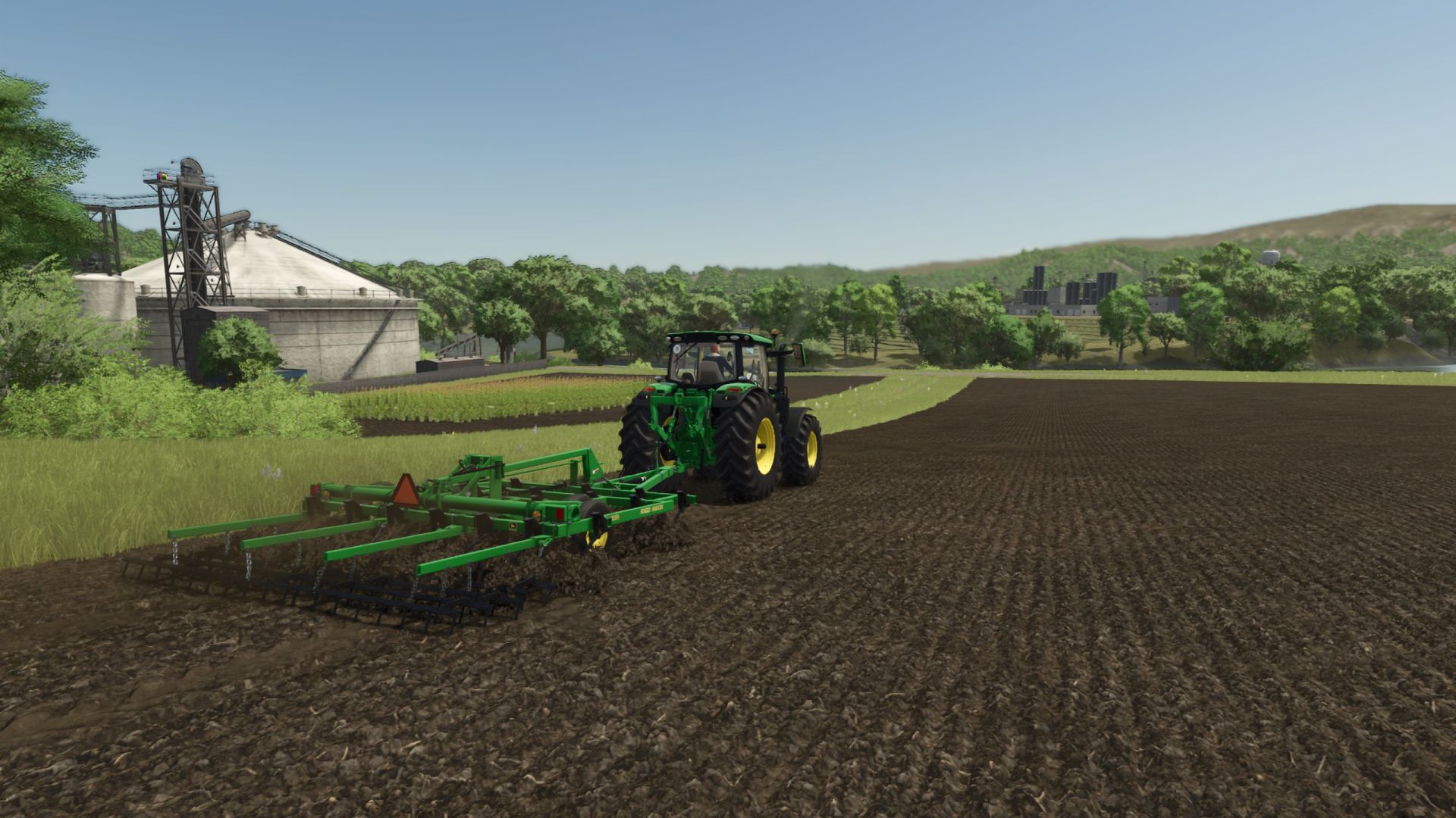 John Deere 980 gezogener Pflug