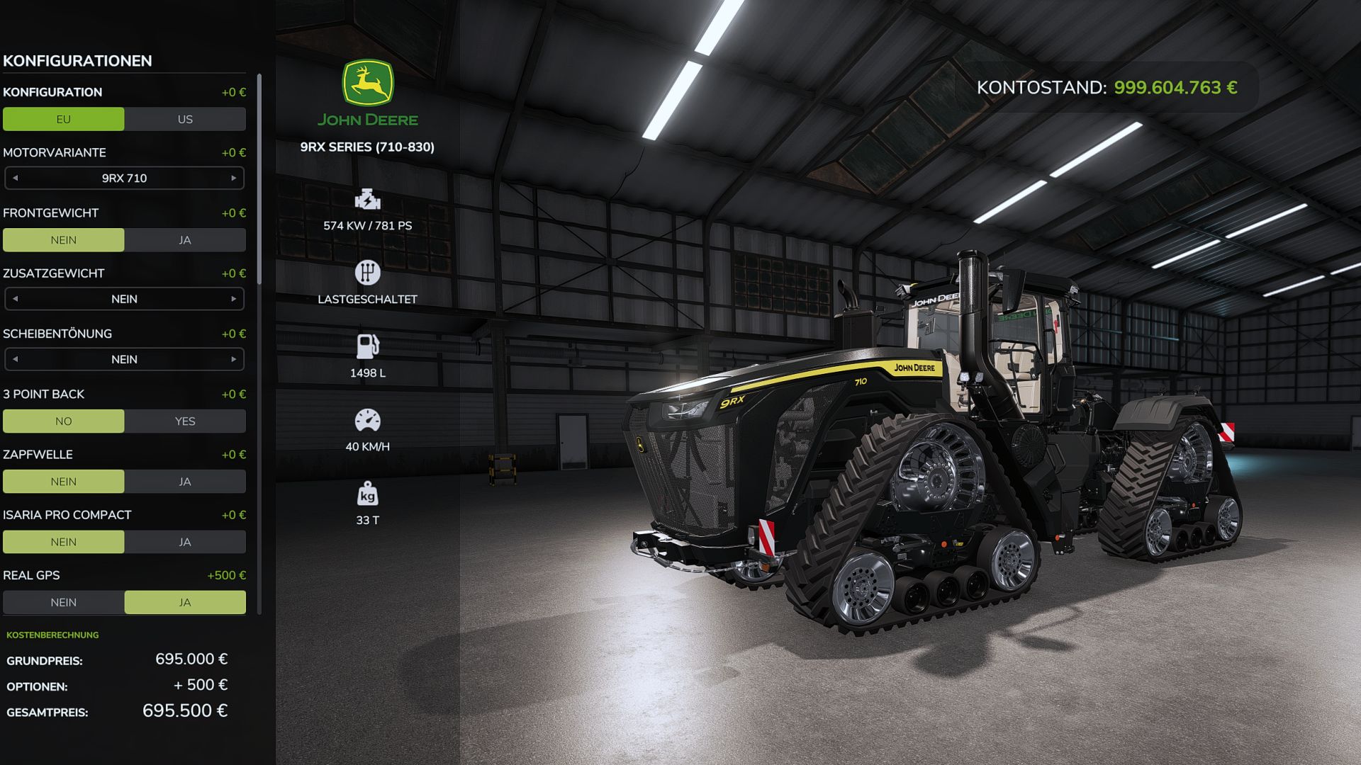 John Deere 9R 710-830 Signature Edition