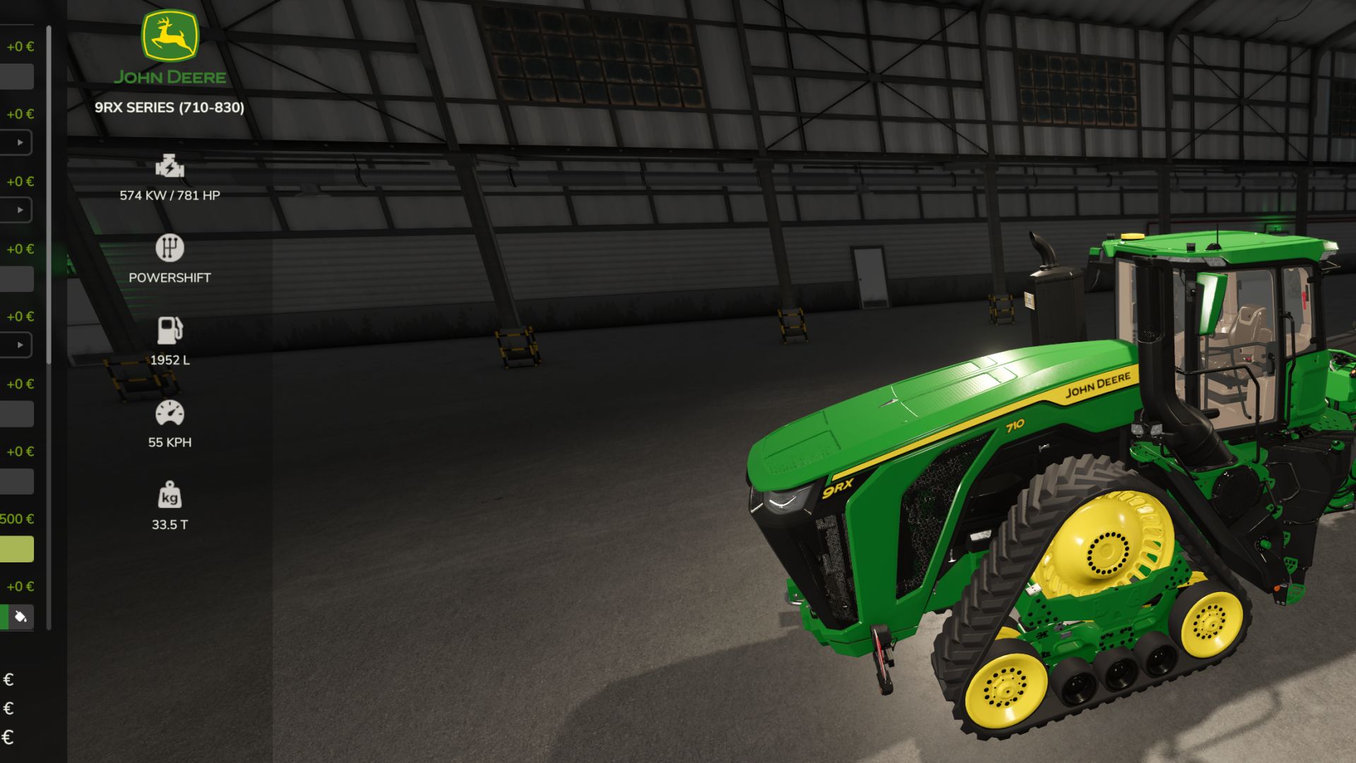 John Deere 9RX 830 Edit
