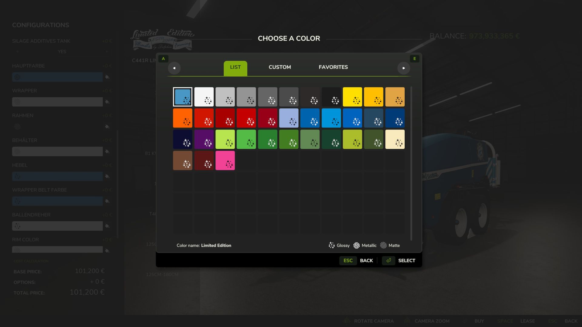 John Deere C441R Limited Edition