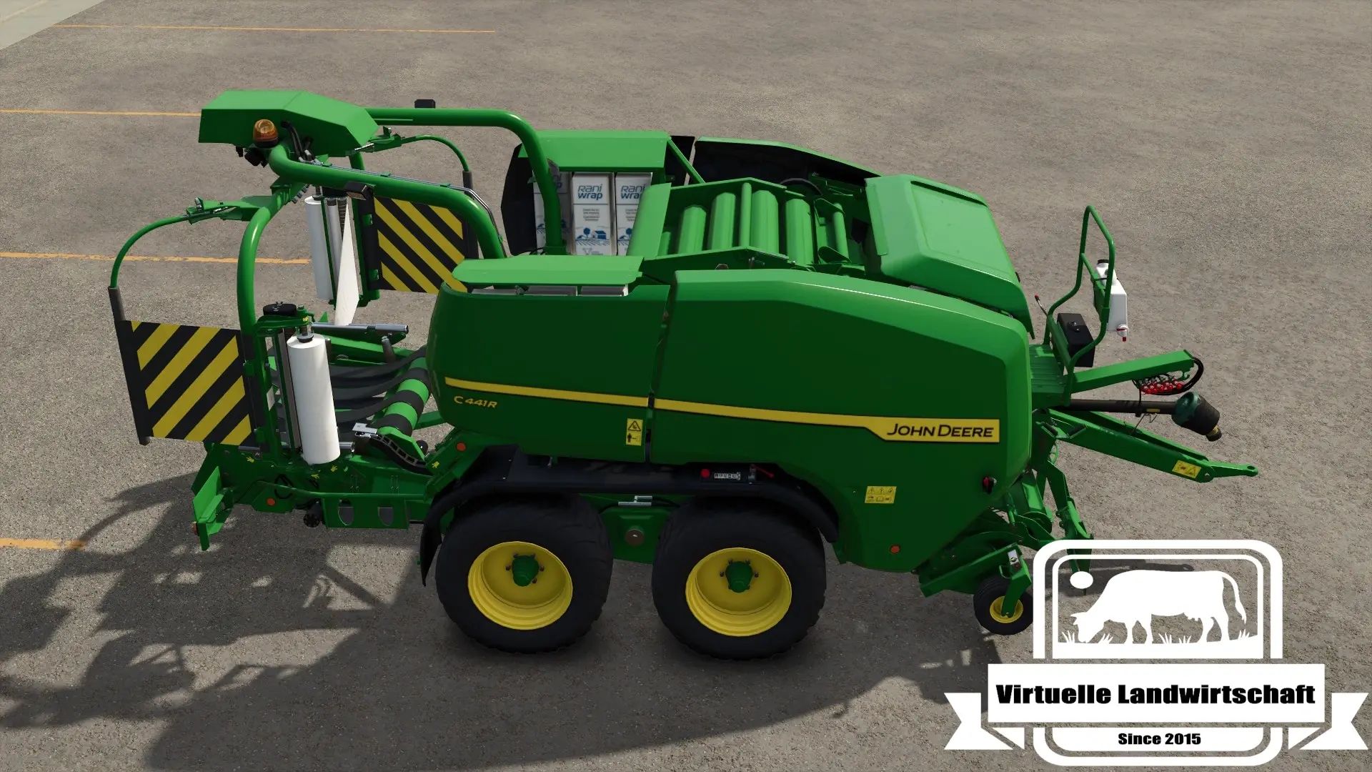 John Deere C441R (camera di precompressione e agente per insilato)