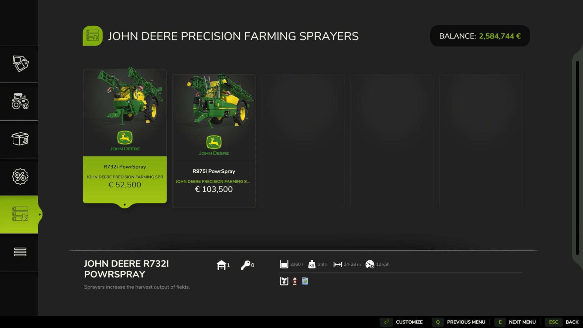 John Deere R732i / R975i