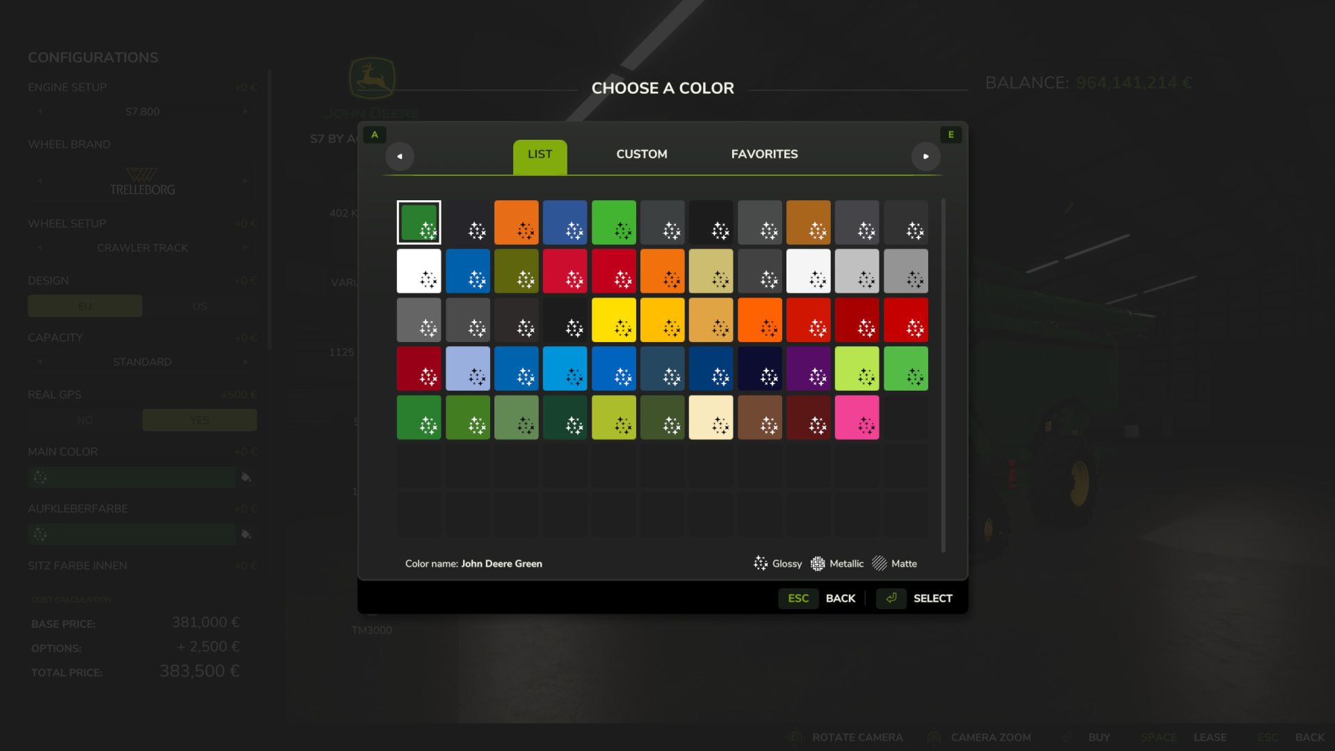 John Deere S7 (Multicolor)