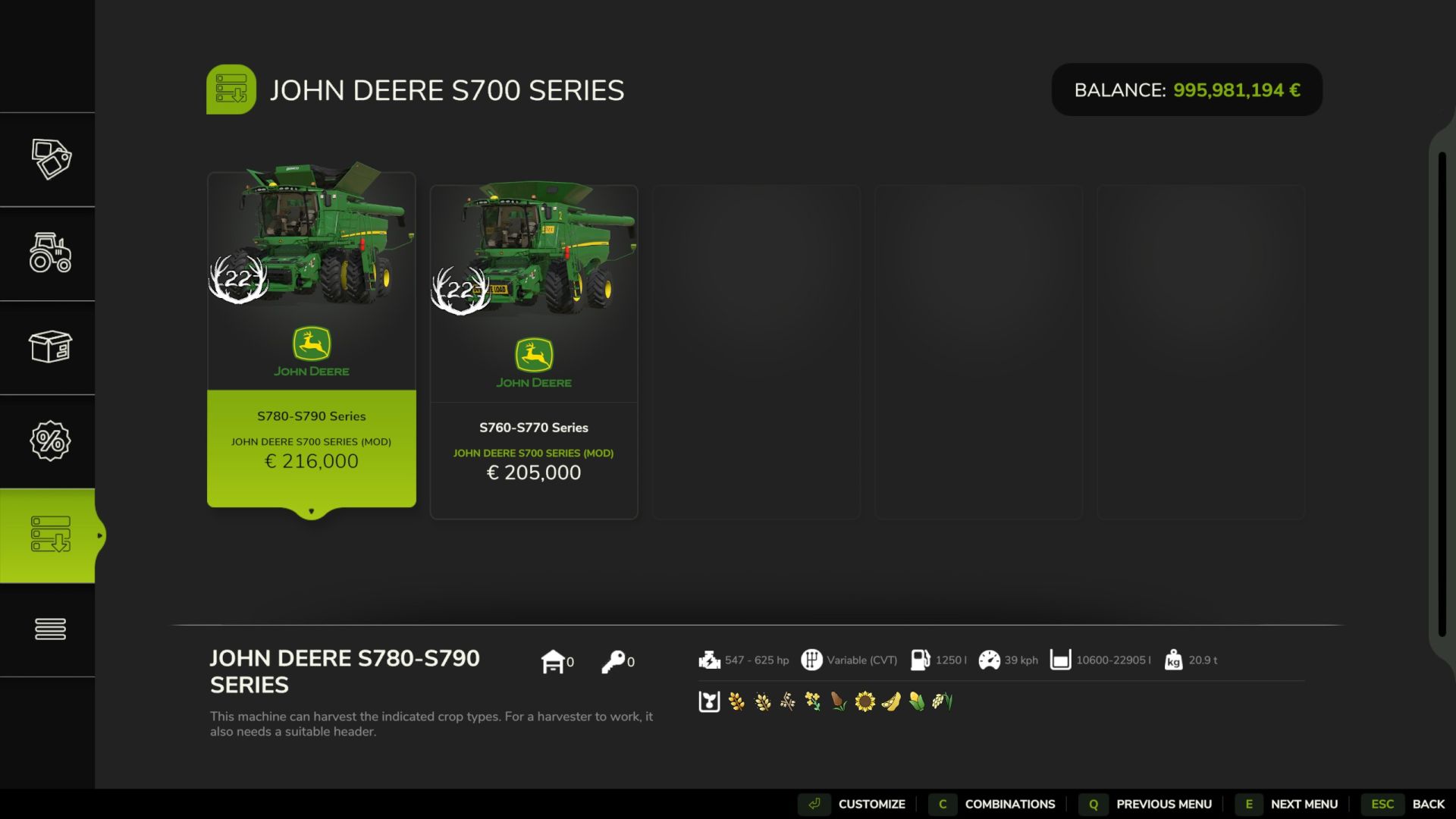 John Deere S700 [A22 Edit]