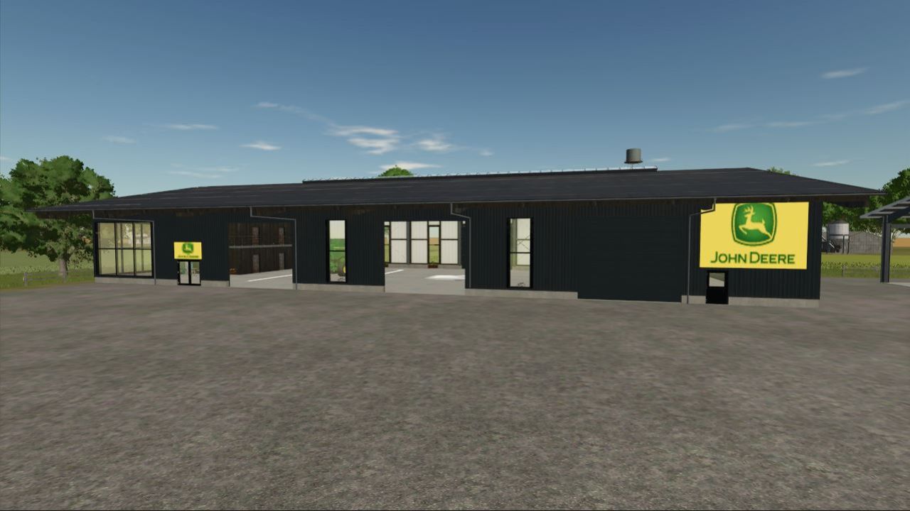 John Deere Shed with Workshop