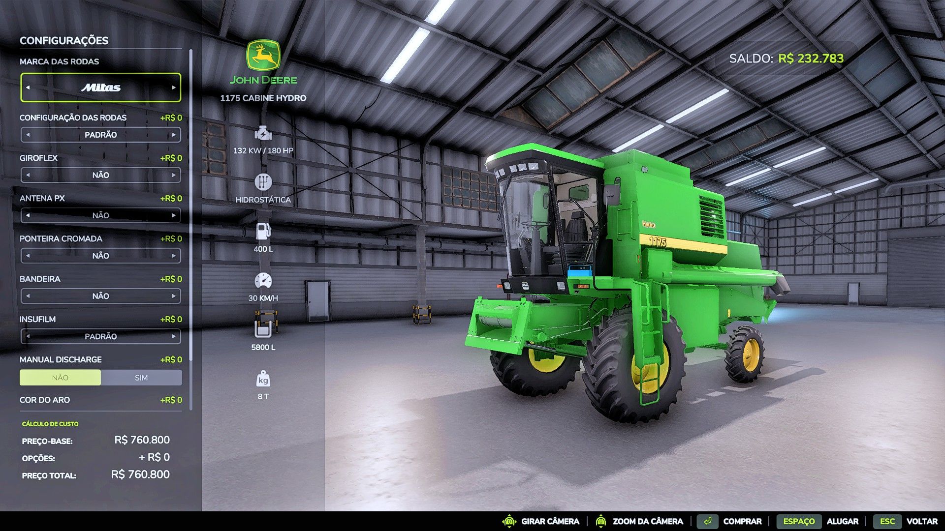 John Deere SLC 1175