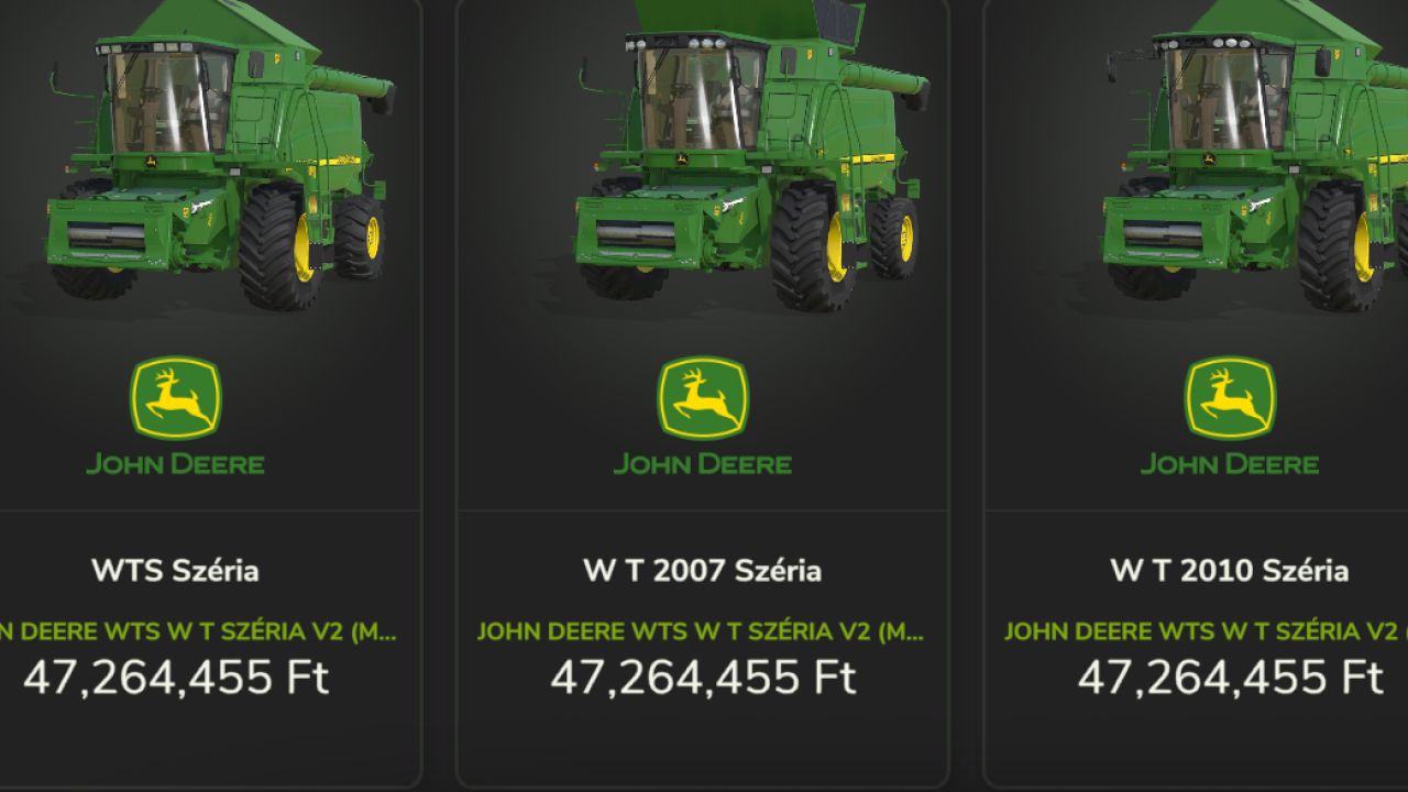 John Deere WTS / W / T Series