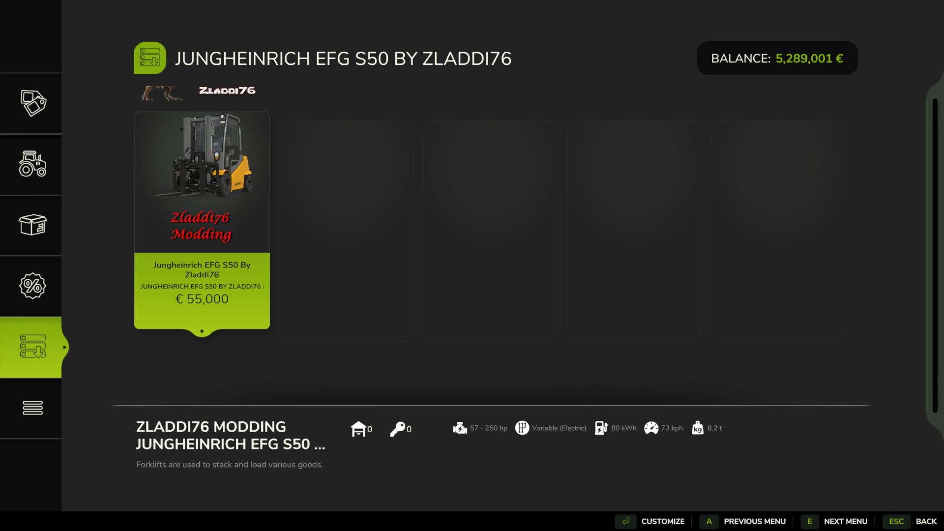 Jungheinrich EFG S50 Edit