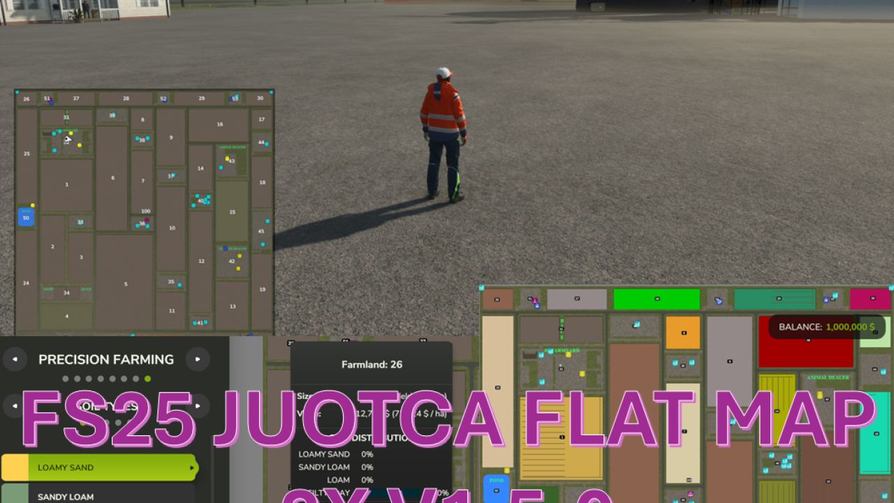 Juotca Flat Map 2X