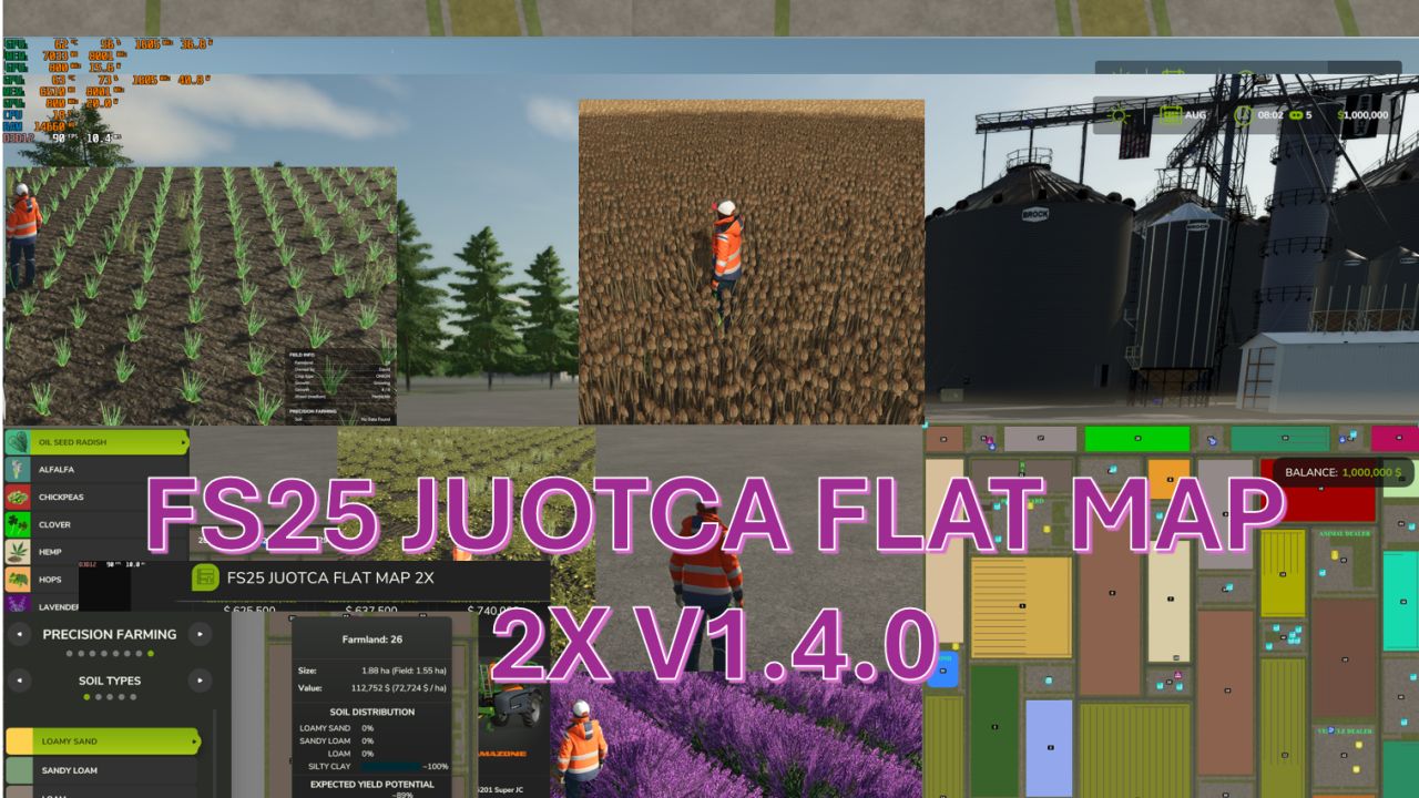 Juotca Flat Map 2X