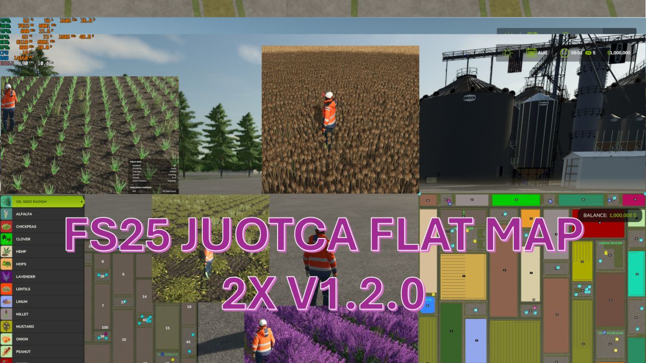 Juotca Flat Map 2X