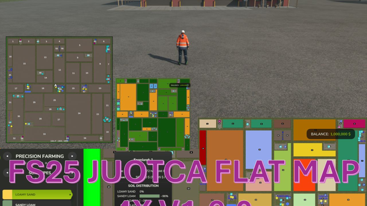 Juotca Flat Map 4X