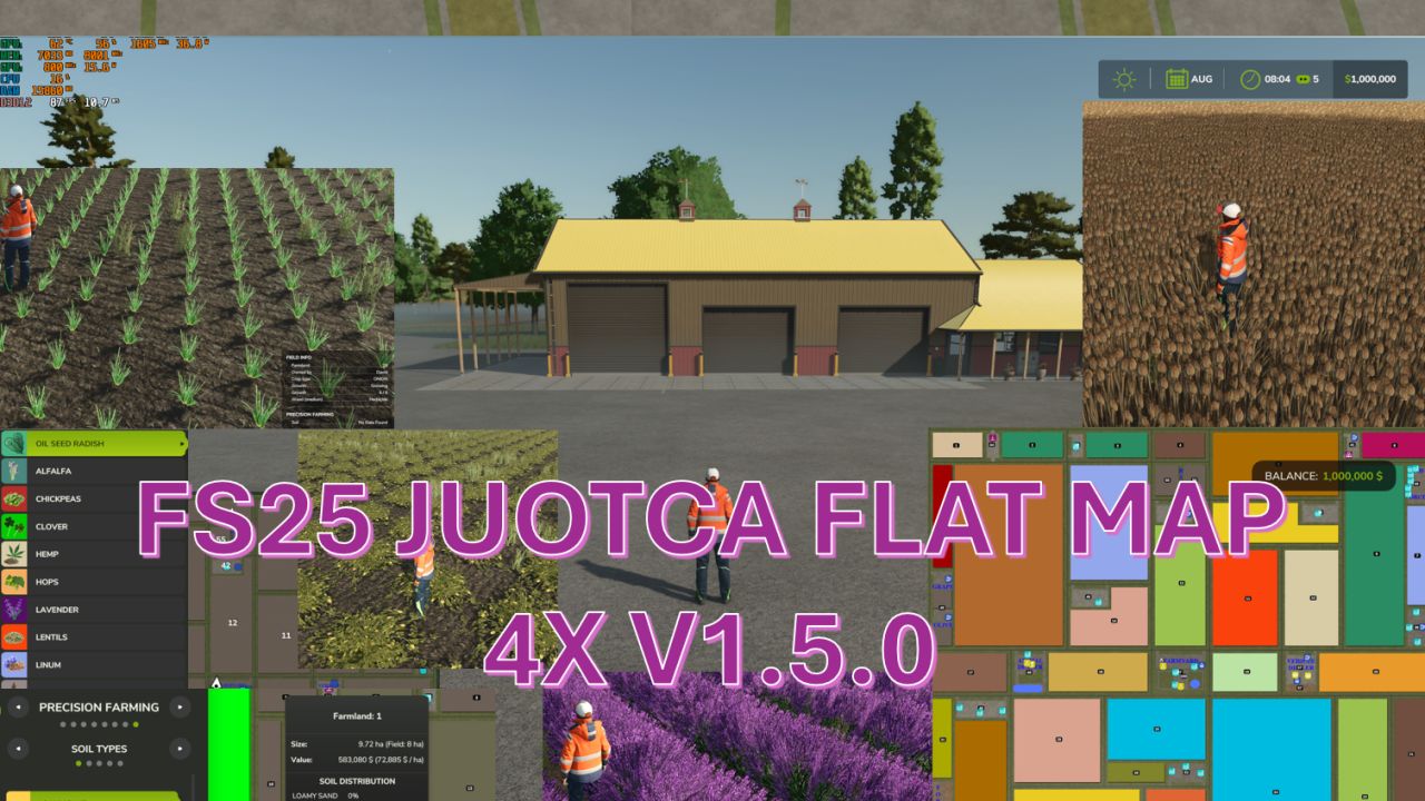 Juotca Flat Map 4X