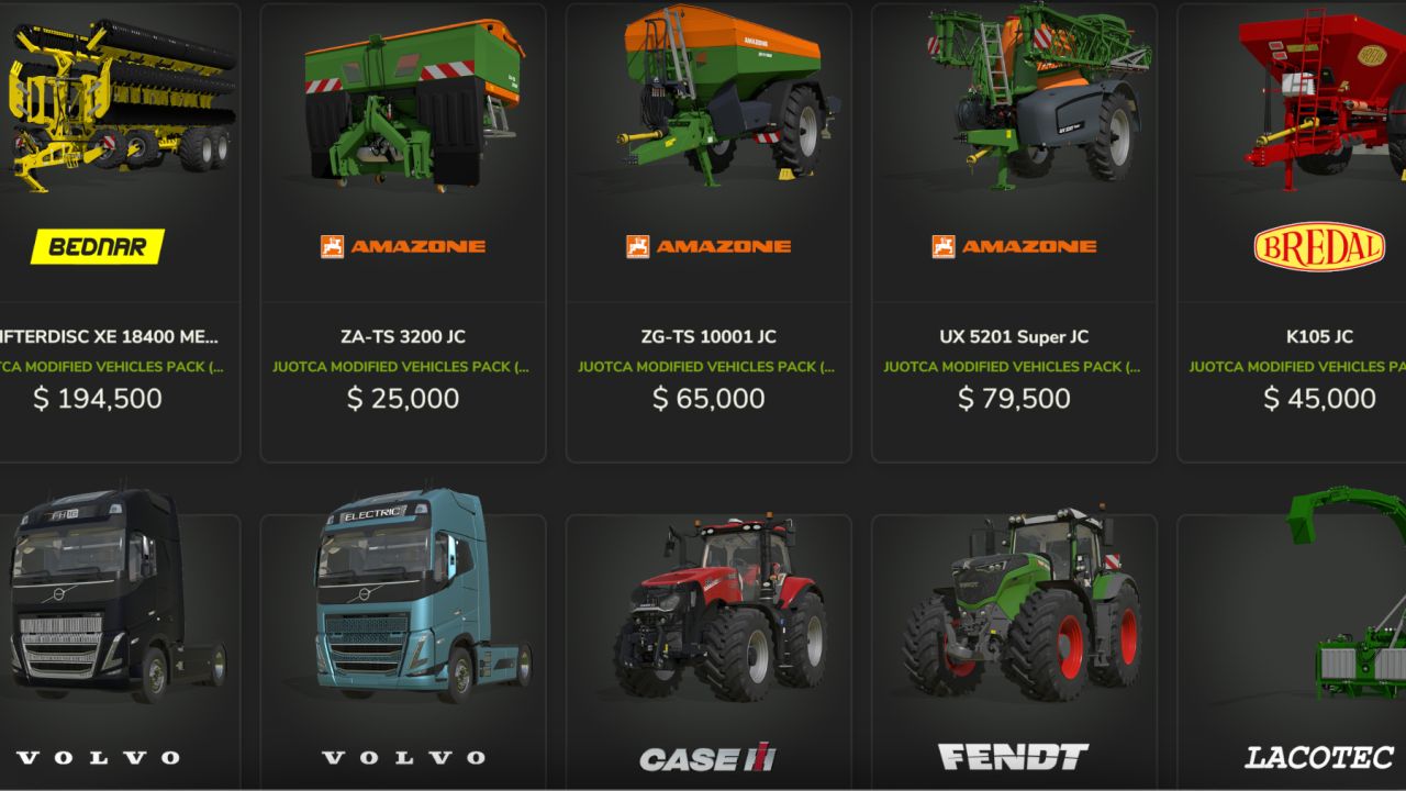 Pack de véhicules modifiés juotca
