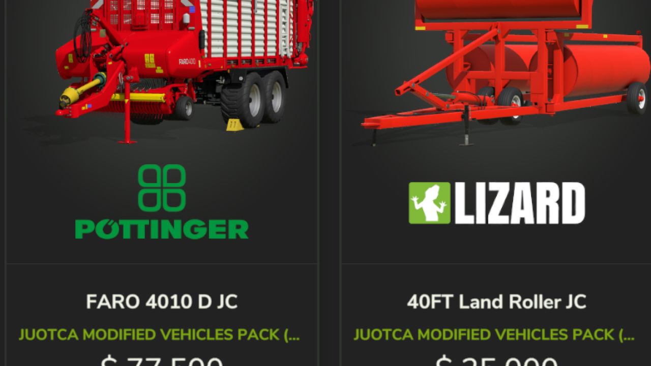 Pack de véhicules modifiés juotca