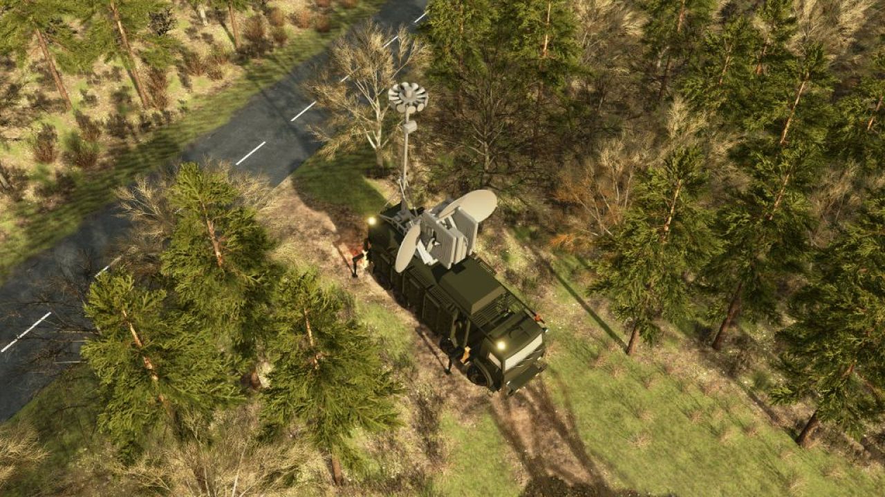 KAMAZ militair voertuig uitgerust als mobiel radar- en communicatiestation