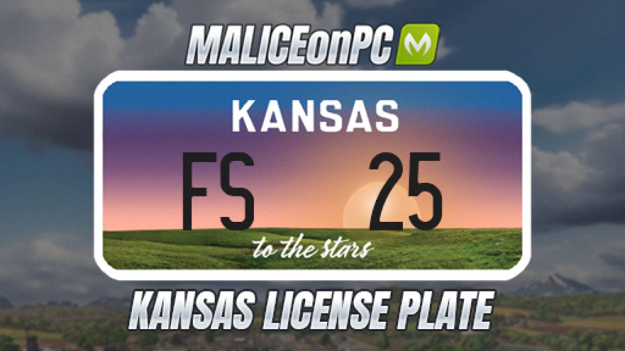 Kansas License Plate