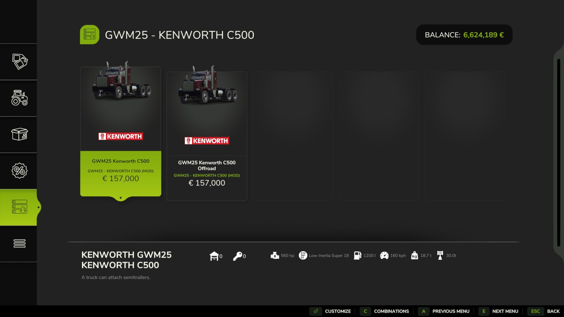 Kenworth C500