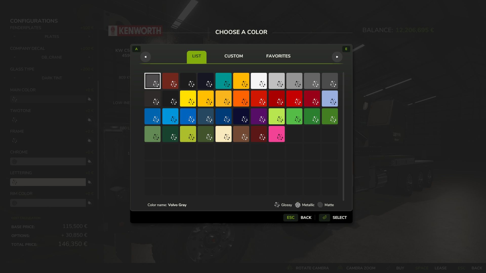 Kenworth C500 Manitex 4596