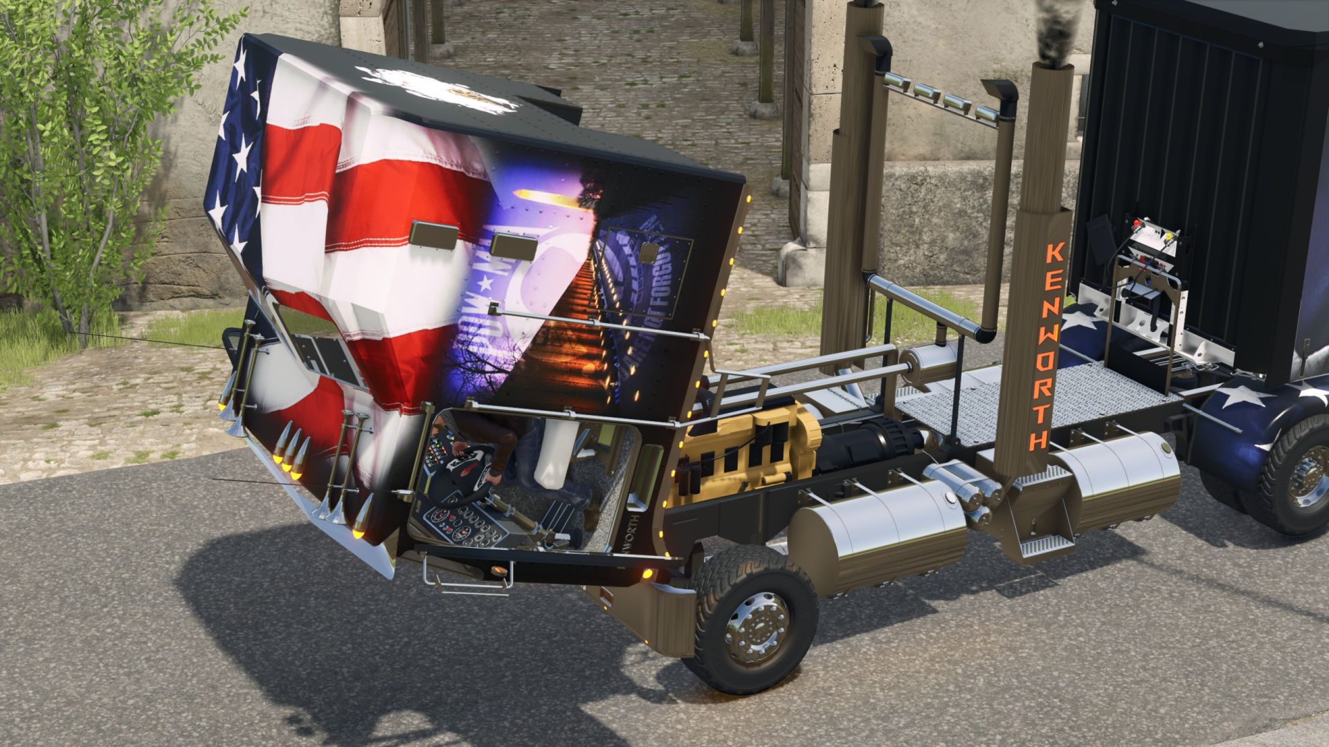 Kenworth K100 + Memorial Day semi