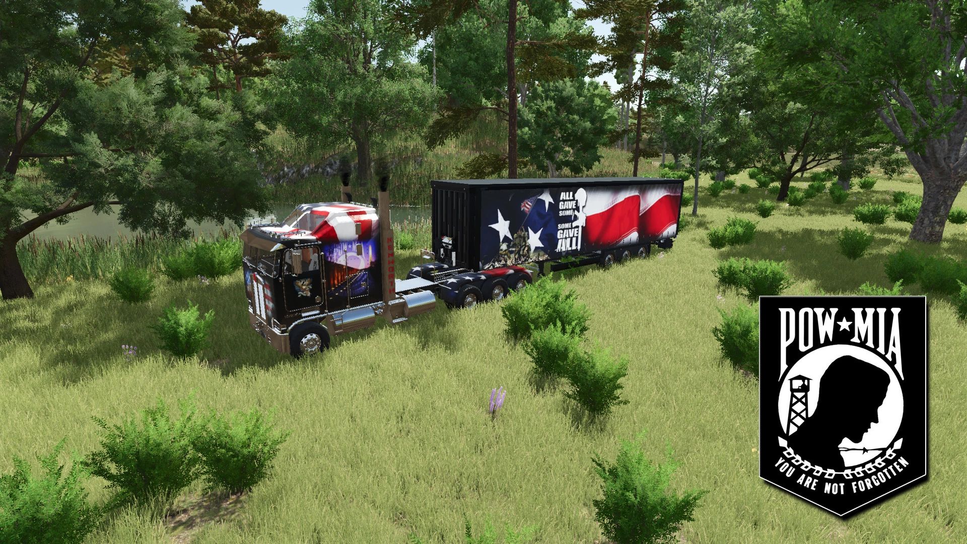 Kenworth K100 + Memorial Day semi