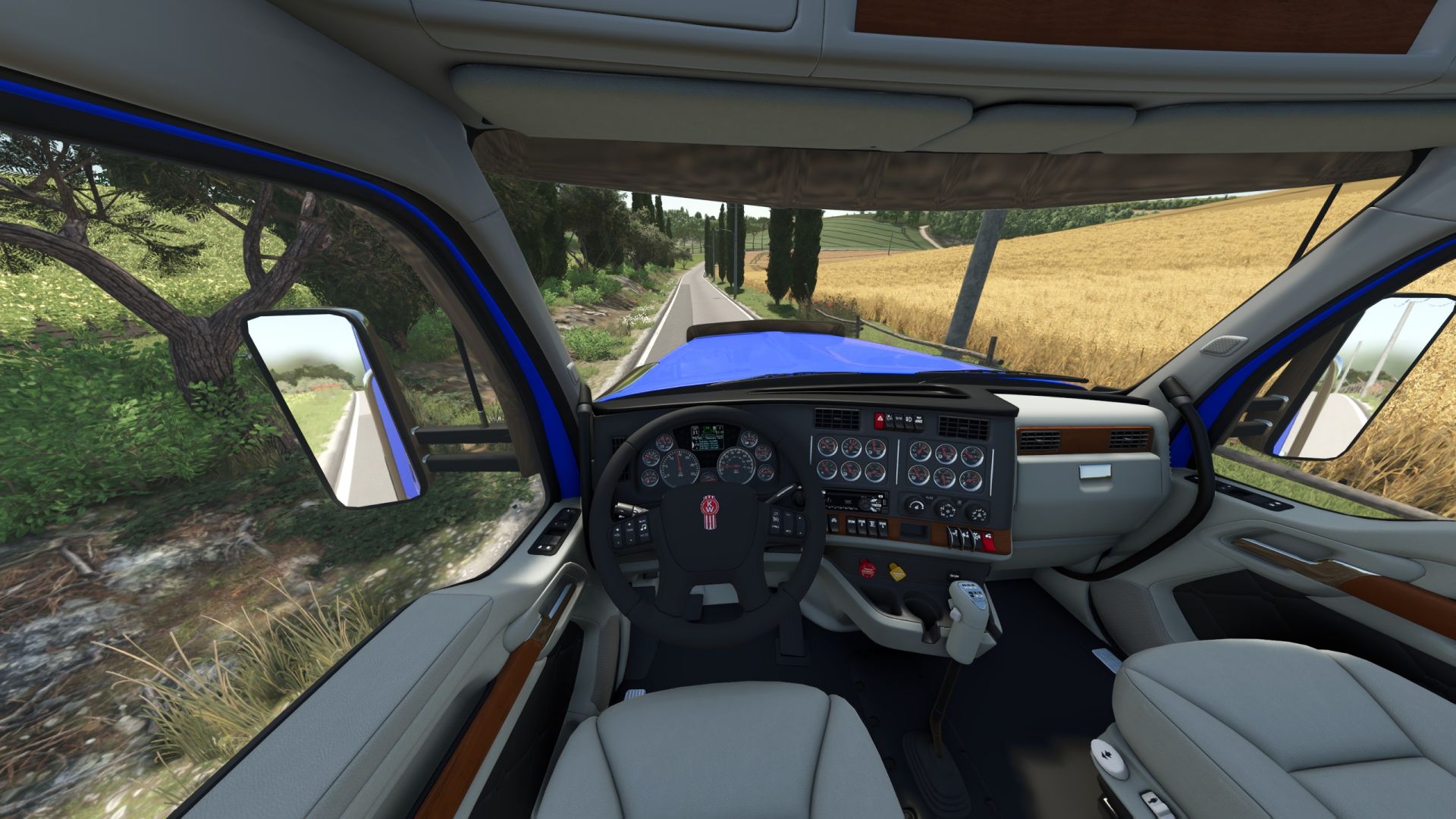 Kenworth W990 2020 года – 76-дюймовое спальное место со средней крышей