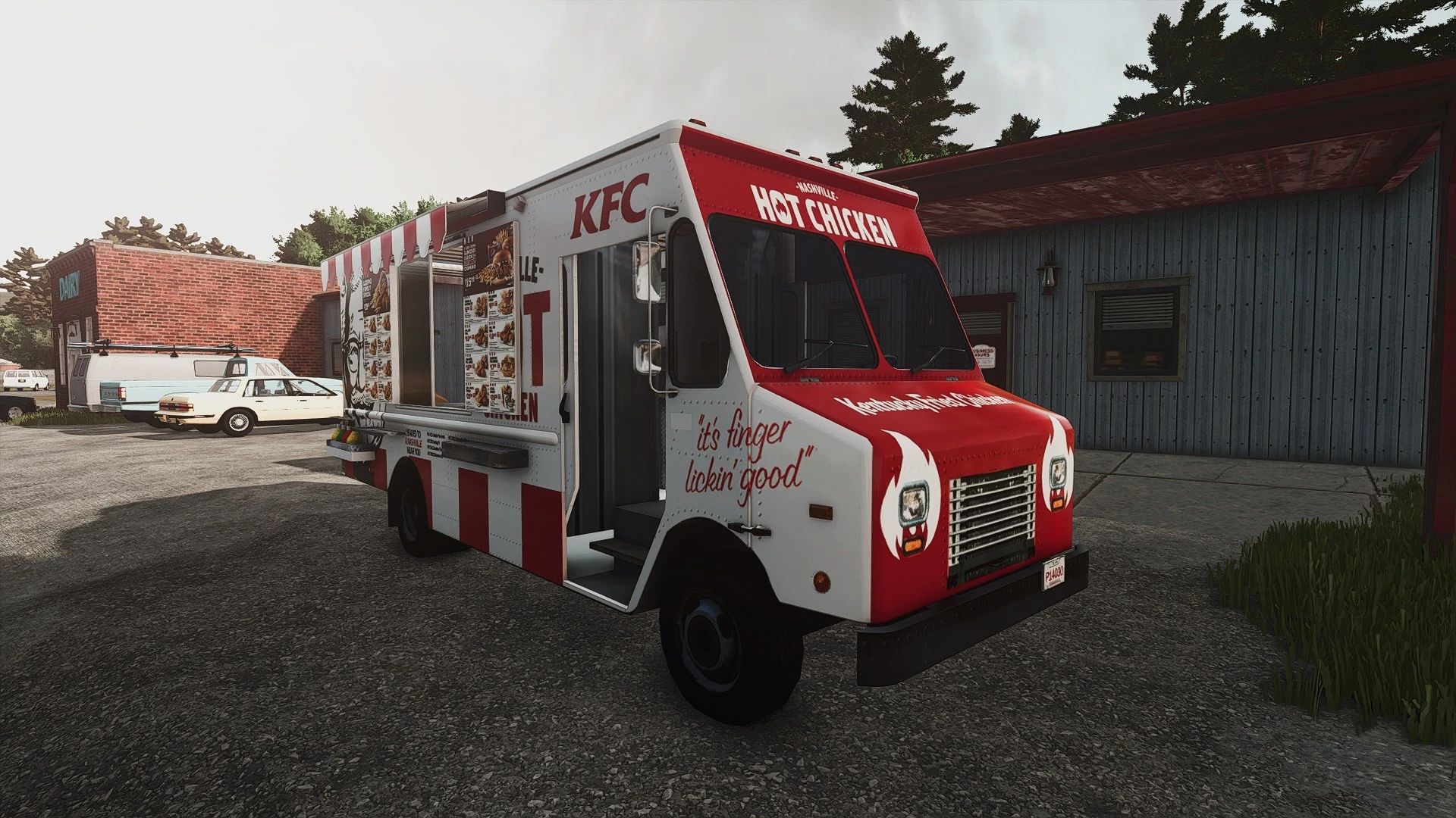 Samochód z jedzeniem KFC