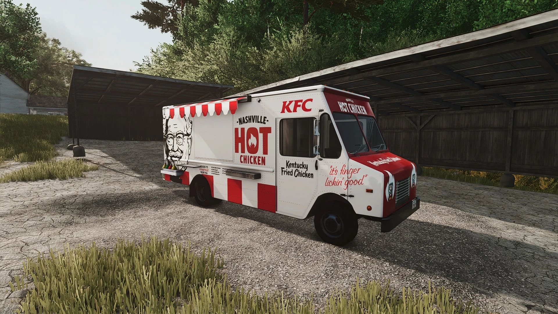 Samochód z jedzeniem KFC